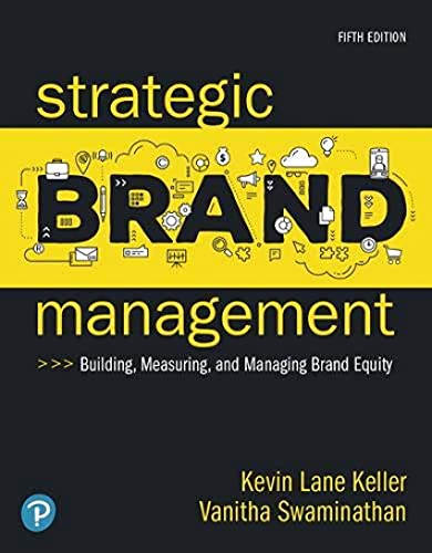 Beispielbild fr Strategic Brand Management: Building, Measuring, and Managing Brand Equity, (5th Edition) zum Verkauf von Wal-Store