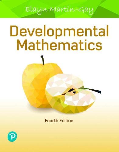 Imagen de archivo de Developmental Mathematics a la venta por BGV Books LLC