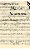 Stock image for Introduction to Music Research for sale by West Coast Bookseller