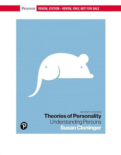 Stock image for Theories of Personality: Understanding Persons [RENTAL EDITION] for sale by Wizard Books