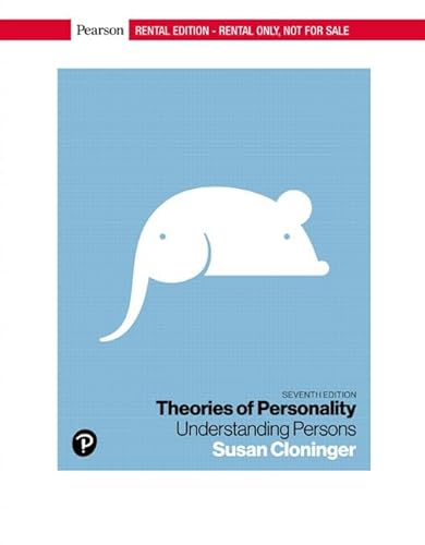 9780134899039: Theories of Personality: Understanding Persons [RENTAL EDITION]