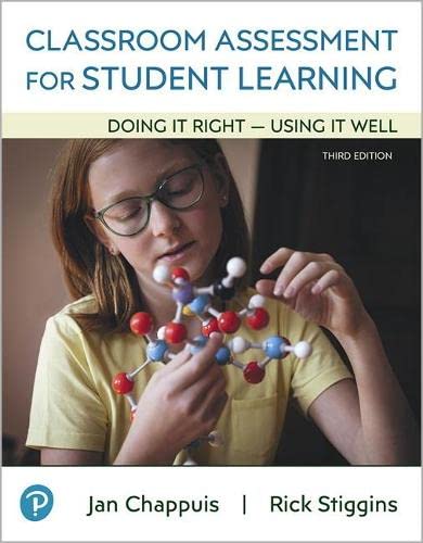 Beispielbild fr Classroom Assessment for Student Learning: Doing It Right - Using It Well, Pearson eText -- Access Card zum Verkauf von BooksRun