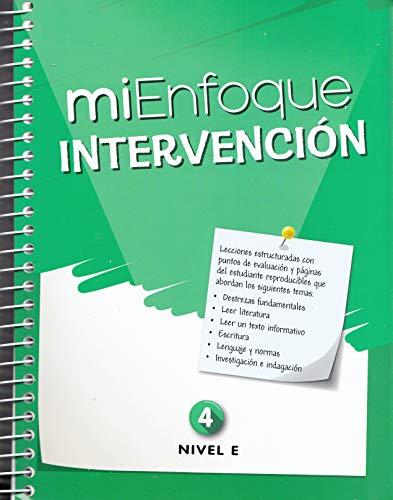 Imagen de archivo de miEnfoque Intervencion (Teacher's Guide) Grade 4 Nivel E a la venta por Nationwide_Text