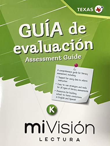 Beispielbild fr Mivision Lectura, Guia De Evaluacion Grado K, Assessment Guide - Texas Edicion ; 9780134911007 ; 0134911008 zum Verkauf von APlus Textbooks