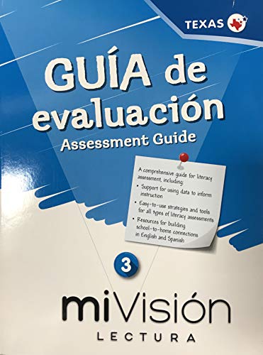 Beispielbild fr Mivision Lectura Guia De Evaluacion 3, Assessment Guide - Texas Edicion ; 9780134911045 ; 0134911040 zum Verkauf von APlus Textbooks