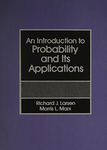 

Introduction to Probability and Its Applications [first edition]
