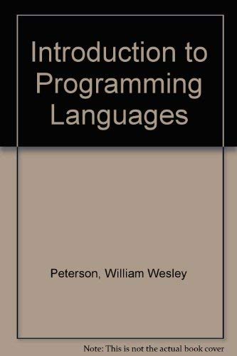 Stock image for Introduction to Programming Languages for sale by HPB-Red