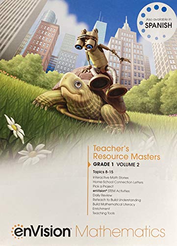 Stock image for enVision Mathematics, Grade 2, Volume 1: Teacher's Resource Masters, Topics 1-8, Consumable (2020 Copyright) for sale by ~Bookworksonline~