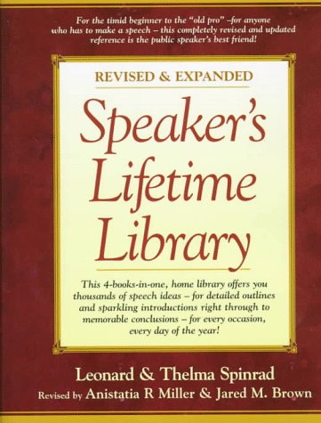 Beispielbild fr Speaker's Lifetime Library zum Verkauf von Once Upon A Time Books