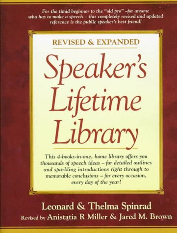 Stock image for Speaker's Lifetime Library for sale by Once Upon A Time Books