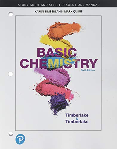 Stock image for Student Study Guide and Selected Solutions Manual for Basic Chemistry for sale by BooksRun