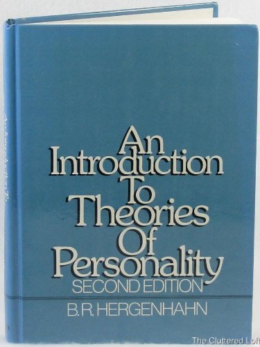 Stock image for An Introduction to Theories of Personality for sale by Wonder Book