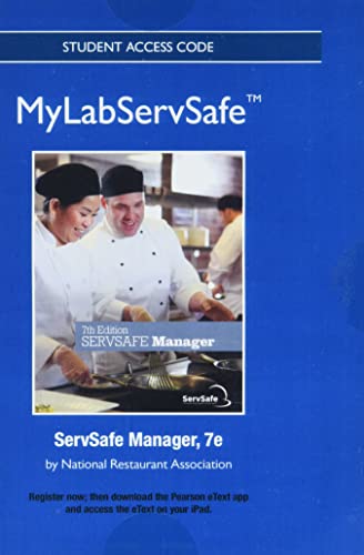 9780134988344: Mylab Servsafe for Manager With Pearson Etext -- Access Code Card