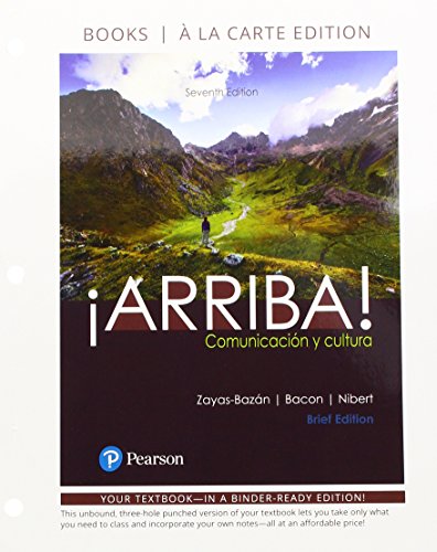 Beispielbild fr ¡Arriba!: comunicaci n y cultura, Brief Edition zum Verkauf von A Team Books