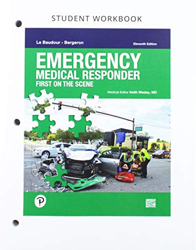 Stock image for Workbook for Emergency Medical Responder: First on Scene for sale by BooksRun