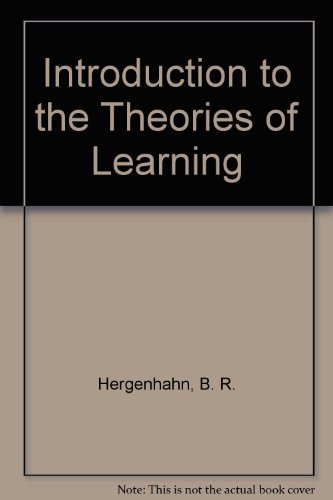 Stock image for Introduction to the Theories of Learning for sale by Anybook.com