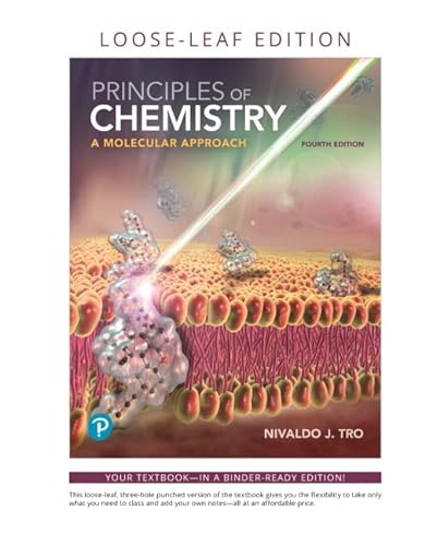 Imagen de archivo de Principles of Chemistry: A Molecular Approach (MasteringChemistry) a la venta por BooksRun