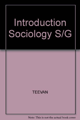 Introduction Sociology S/G (9780134990132) by TEEVAN