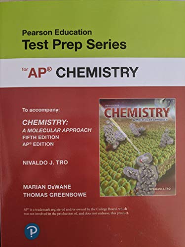 Stock image for Test Prep Series for AP Chemistry (To accompany Chemistry A Molecular Approach fifth Edition AP Edition) 9780134995663, 013499566X c. 2020. for sale by BooksRun