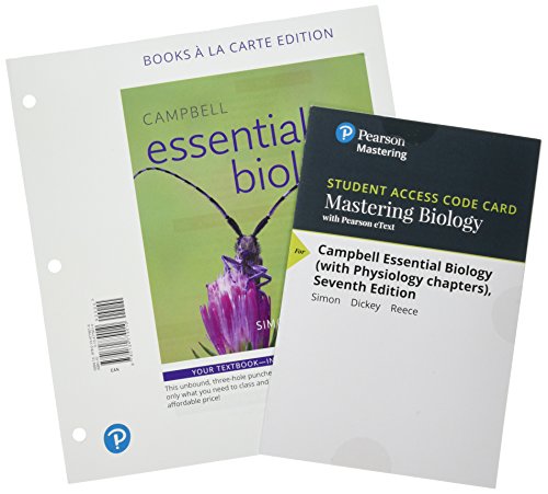 Stock image for Campbell Essential Biology with Physiology, Books a la Carte Plus Mastering Biology with Pearson eText -- Access Card Package (6th Edition) for sale by Wizard Books