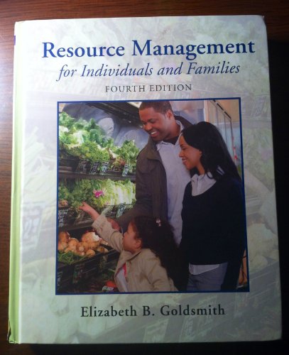 Stock image for Resource Management for Individuals and Families for sale by SecondSale