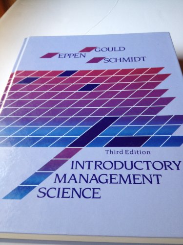 Stock image for Introductory Management Science for sale by Grants Books