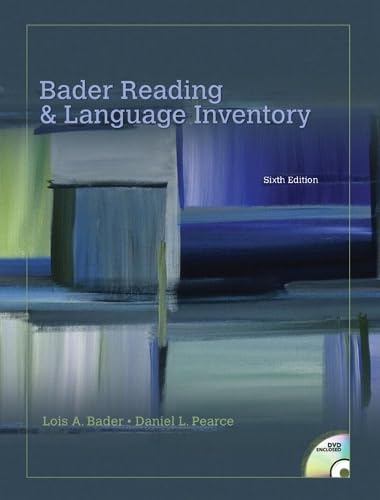 9780135005538: Bader Reading & Language Inventory