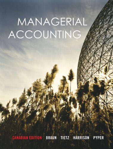 Stock image for Managerial Accounting, Canadian Edition for sale by ThriftBooks-Dallas