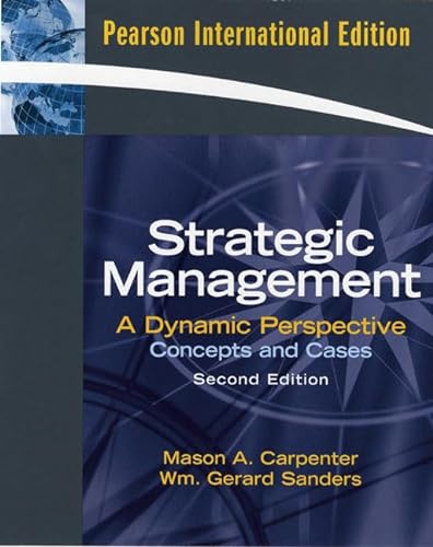 9780135009345: Strategic Management: Concepts and Cases: International Edition