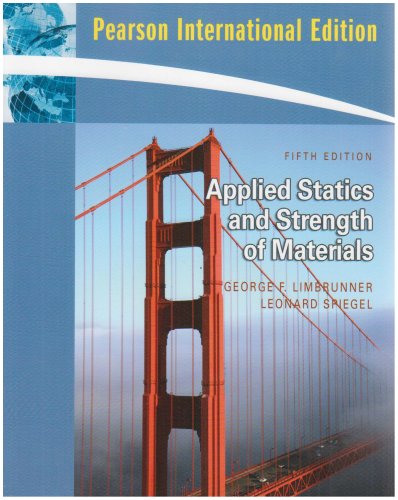 Imagen de archivo de Applied Statics and Strength of Materials: International Edition a la venta por Phatpocket Limited