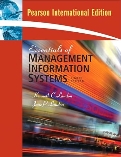 Beispielbild fr Essentials of Management Information Systems: International Edition zum Verkauf von WorldofBooks