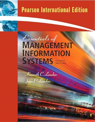 9780135013533: Eessentials of Management Information Systems: International Edition