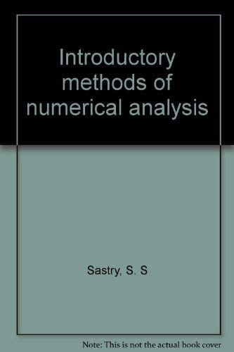 Stock image for Introductory Methods of Numerical Analysis for sale by Reader's Corner, Inc.