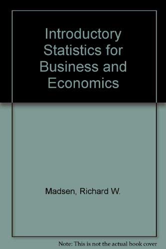 Stock image for Introductory statistics for business and economics for sale by HPB-Red