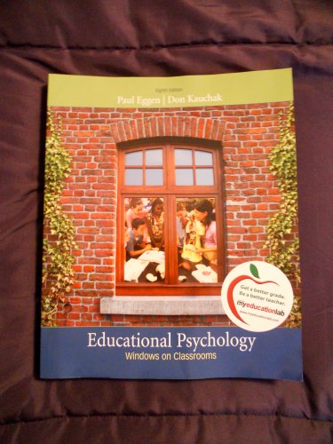 Stock image for Educational Psychology: Windows on Classrooms for sale by Wonder Book