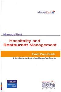 Stock image for Test Prep Managefirst Hospitality & Restaurant Management for sale by ThriftBooks-Dallas