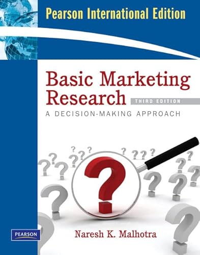 Beispielbild fr Basic Marketing Research zum Verkauf von Phatpocket Limited