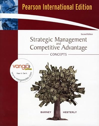 Imagen de archivo de Strategic Management and Competitive Advantage: Concepts a la venta por Ammareal