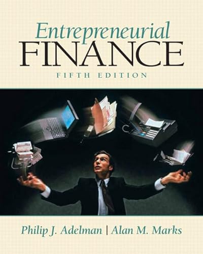 9780135025291: Entrepreneurial Finance:United States Edition
