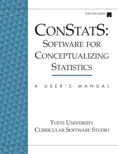 Beispielbild fr ConStats : Software for Conceputualizing Statistics zum Verkauf von Better World Books