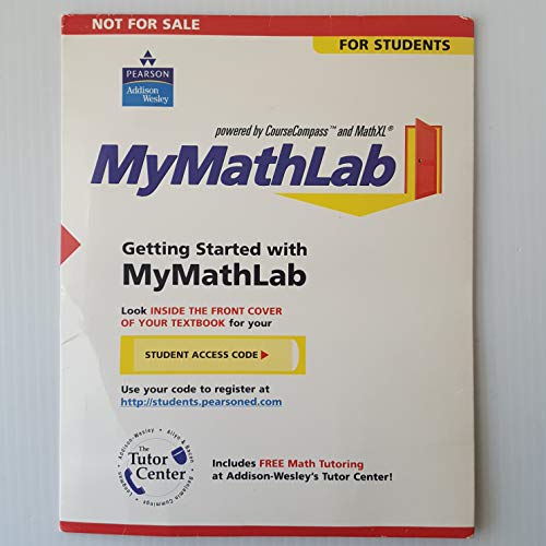 9780135027035: MyLab Math/MyLab Statistics -- Valuepack Access Card