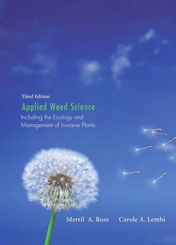 9780135028148: Applied Weed Science:Including the Ecology and Management of Invasive Plants