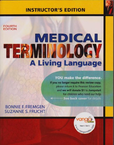 Stock image for Medical Terminology: A Living Language INSTRUCTOR EDITION (4th Edition) for sale by ZBK Books