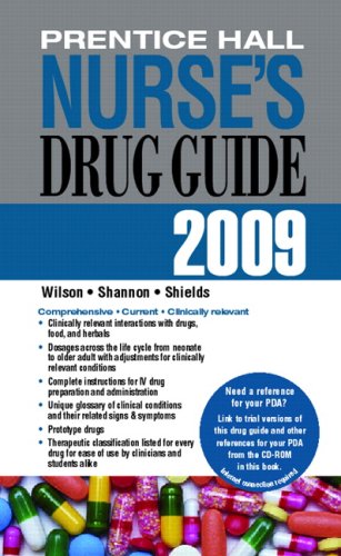 Beispielbild fr Prentice Hall Nurse's Drug Guide 2009 zum Verkauf von Better World Books