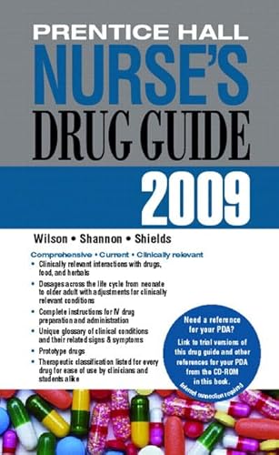 Imagen de archivo de Prentice Hall Nurse's Drug Guide 2009 a la venta por Better World Books