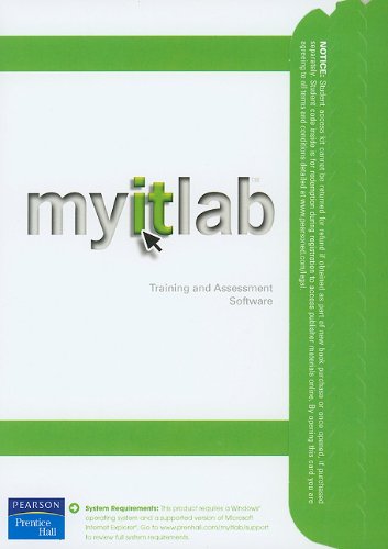 Stock image for MyITLab 2007 Without Pearson eText -- Access Card (12-month Access) for sale by Wrigley Books