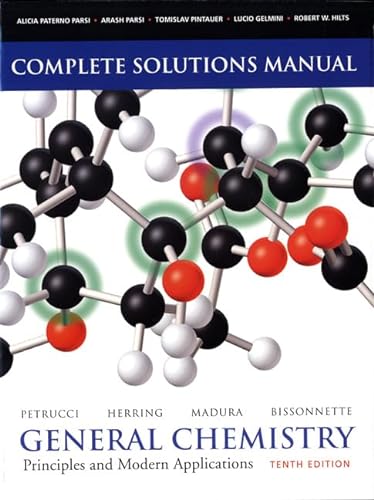 Stock image for General Chemistry Complete Solutions Manual: Principles and Modern Applications for sale by ThriftBooks-Atlanta