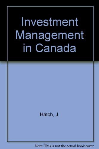 9780135045558: Investment Management in Canada
