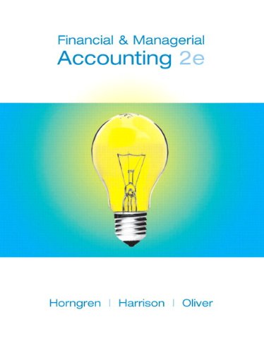 9780135045763: Financial and Managerial Accounting, Chapters 15-23