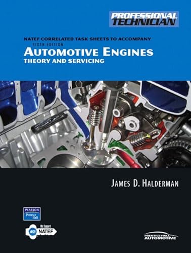 9780135054949: Natef Correlated Task Sheets for Automotive Engines: Theory and Servicing